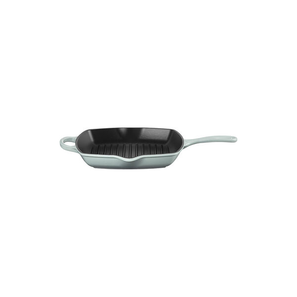 Signature st&oslash;pejern kvadratisk grillpanne 26 cm, sea salt, Le Creuset