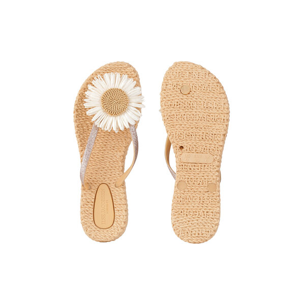 Flip Flop With Flower, beige, Ilse Jacobsen Hornbæk