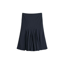 BIAS CUT FLARED SKIRT, evening blue, Gant