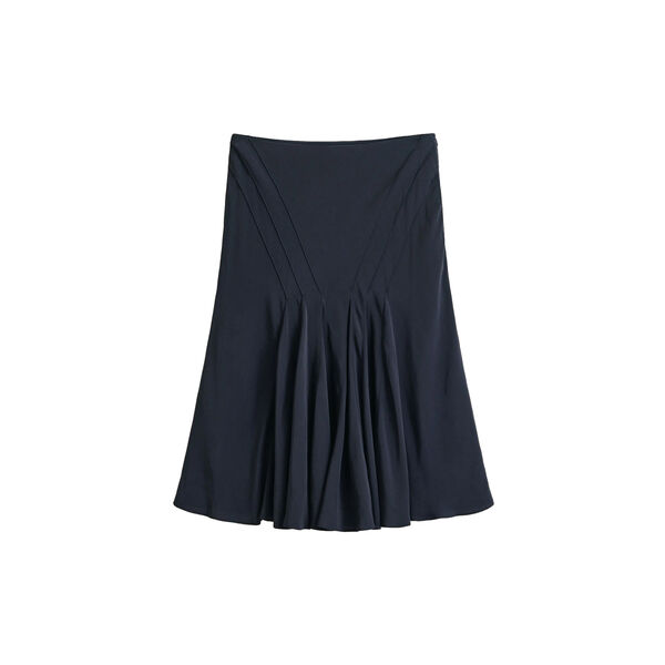 BIAS CUT FLARED SKIRT, evening blue, Gant