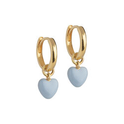 Amore Hoops, st&aring;l bl&aring;, ENAMEL Copenhagen