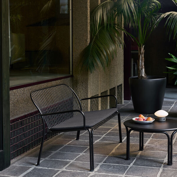 Thorvald SC110 Outdoor Lounge Sofa, warm black, &Tradition