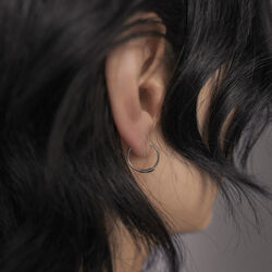 Basic Hoop, silver, Maria Black