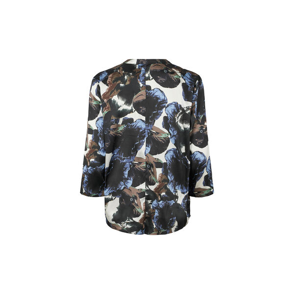 Bali blouse, abstract blue, PBO