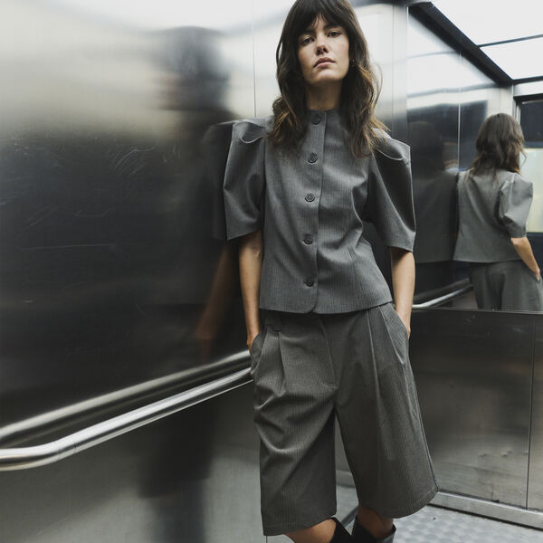 LR-UNITY 3 | Dark Grey Mel. Combi | Bluse, Levet&eacute; Room