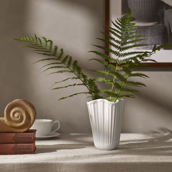 Hammershøi Unfold Vase, hvit, Kähler