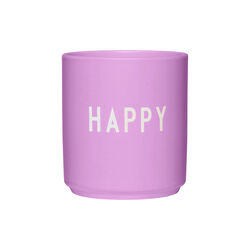 HAPPY favorittkopp, dark pink, Design Letters