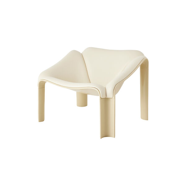 F300 Lounge Chair, pastel green/cream, GUBI