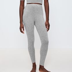Beauty Layers Leggings Wool, medium grey melange, Triumph