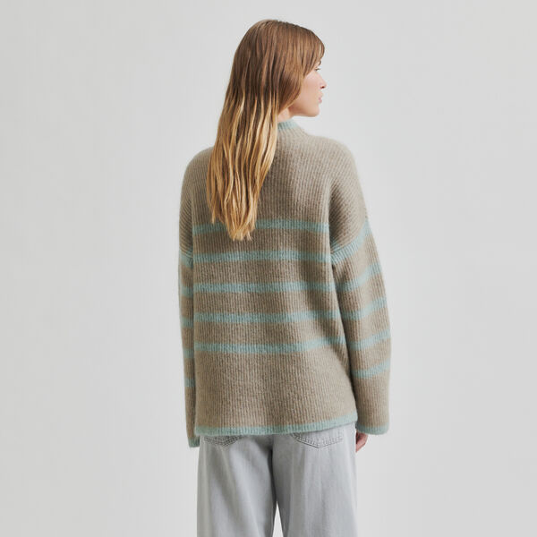 Ovalis Knit T-Neck, slate green, Second Female