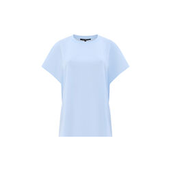 CREPE LIGHT CREW NECK TOP, arctic blue, French Connection