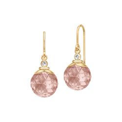 Berry Earring, gold/turmalin rose, Julie Sandlau