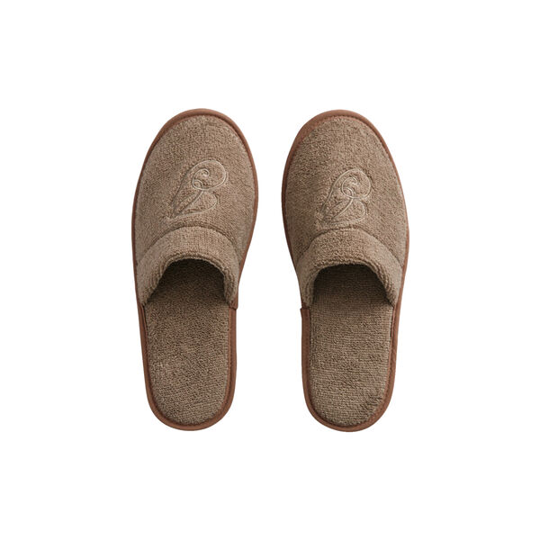 Embroidery slippers, taupe beige, Gant