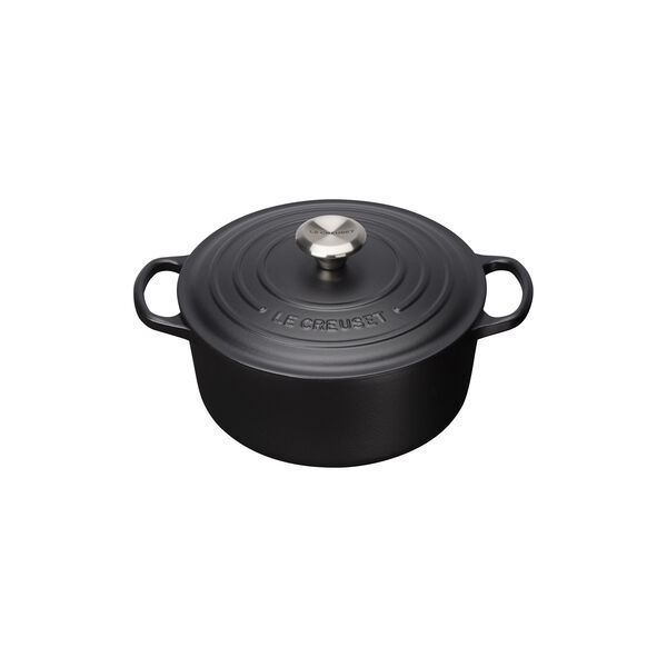 Signature rund gryte Ø 28 cm, matte black, Le Creuset