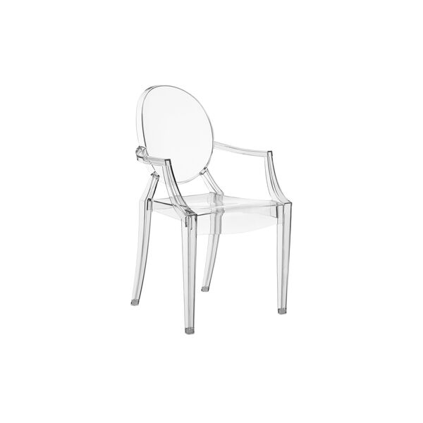 LOULOU GHOST KIDS stol, crystal, Kartell