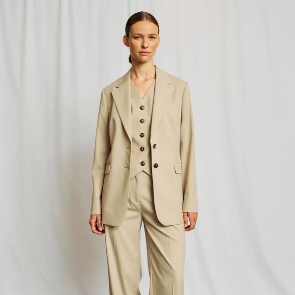 BS Miela Regular Fit blazer, sand, Bruun & Stengade