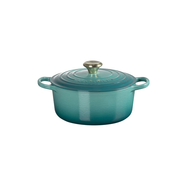 Signature rund gryte &Oslash; 24 cm, bleu riviera, Le Creuset