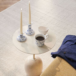 Musselmalt Riflet lysestake 11,5 cm, Royal Copenhagen