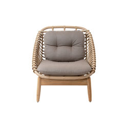 String loungestol, natural/teak, Cane-line