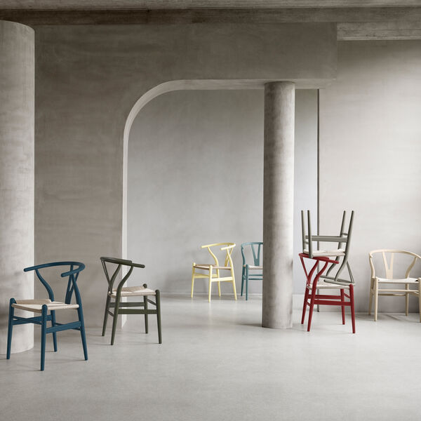 CH24 Y-stolen spisestuestol, soft seaweed, Carl Hansen & Søn