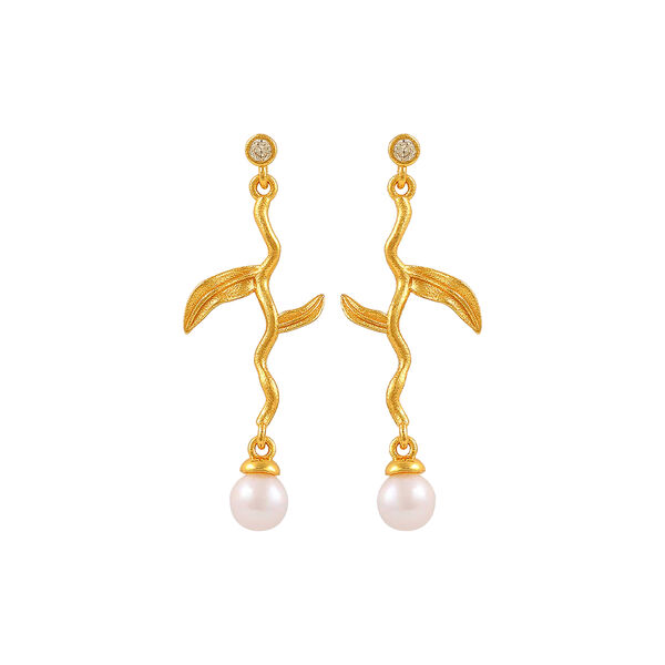 Marigold &oslash;reringer, gold, Hultquist Copenhagen