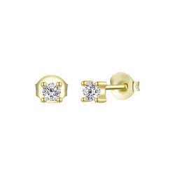 Elle Stud Earrings, gold, Nila Noor