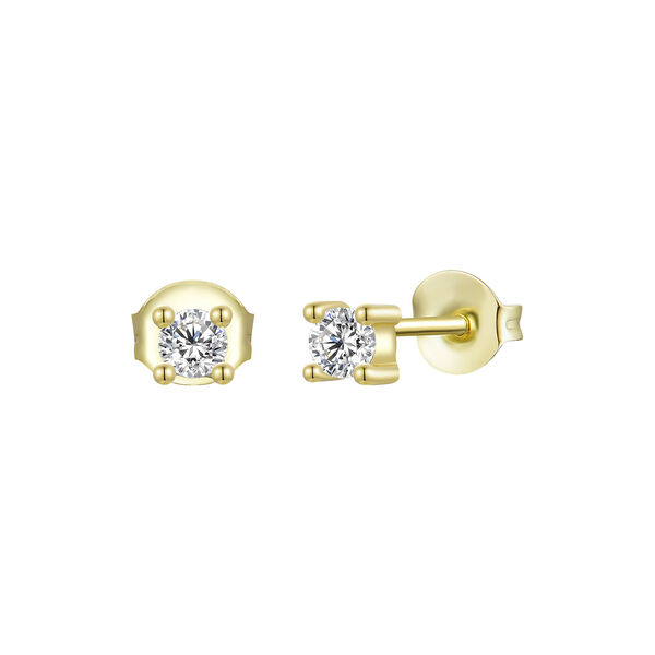 Elle Stud Earrings, gold, Nila Noor