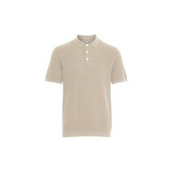 CFKARL Structured Knit Polo, plaza taupe, Casual Friday