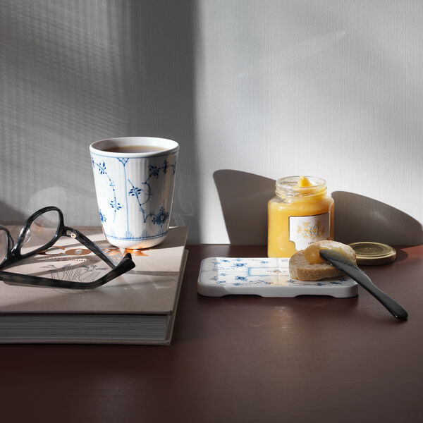 Musselmalt Riflet termoskopp 29 cl, Royal Copenhagen