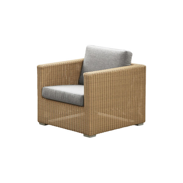 Chester loungestol, natural/light grey, Cane-line