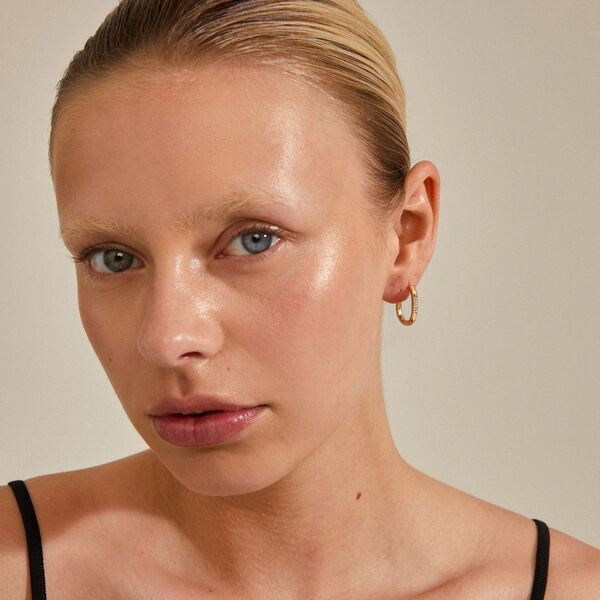 STAR resirkulerte hoops, gullbelagt, Pilgrim