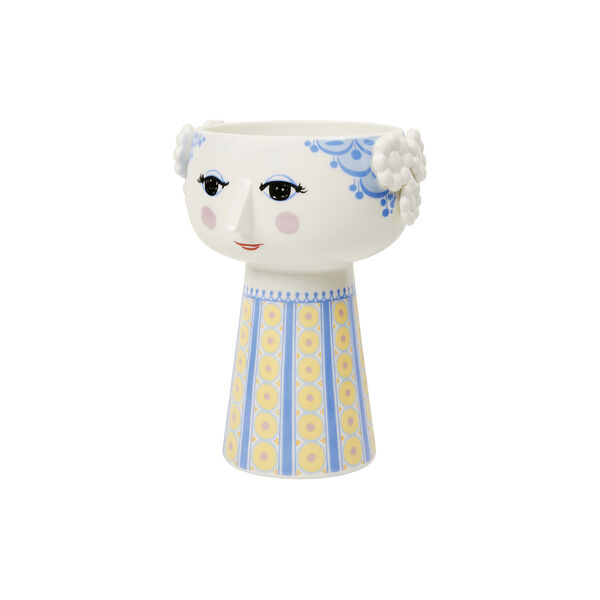 Eva vase 18,5 cm, blå, Bjørn Wiinblad