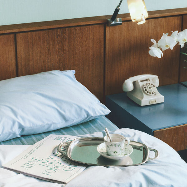 Gr&oslash;nn Musselmalt Riflet Kopp med sk&aring;l 24 cl, Royal Copenhagen