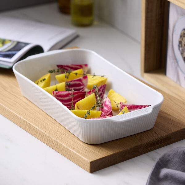 Pliss&eacute; Fat dypt, hvit, Pillivuyt