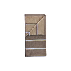 Sauna h&aring;ndkle, taupe/camel/sky blue, Zone Denmark