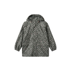 Rainwear Ollo Jacket, 9533 forest lake checked flowers, Wheat