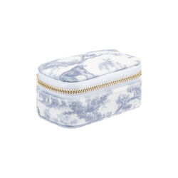 Velvet Jewellery Box Micro, country blue savannah pattern, DARK department