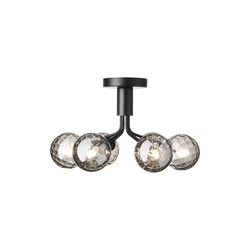 Apiales 6 Ceiling Lamp, satin black/optic smoked Apiales 6 Ceiling Lamp, satin black/optic smoked, Nuura