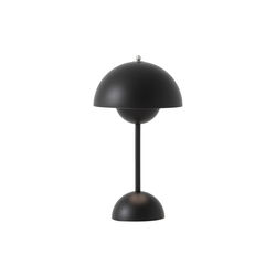 Flowerpot VP9 oppladbar bordlampe, matt black Flowerpot VP9 oppladbar bordlampe, matt black, &Tradition