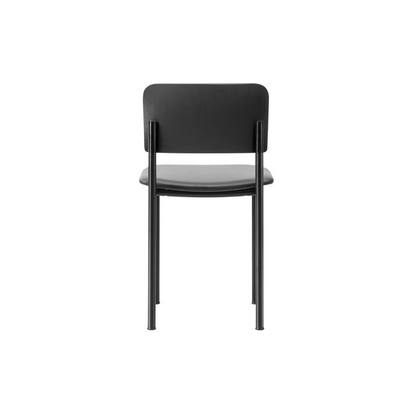 Plan Chair Seat Upholstered, svartlakkert aske/Omni 301, Fredericia Furniture