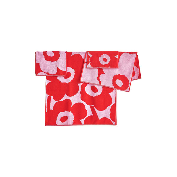 Unikko h&aring;ndkle, red/pink, Marimekko