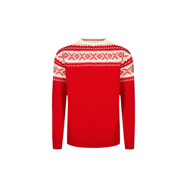 Cortina 1956 Uni Sweater, raspberry offwhite, Dale of Norway