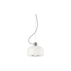 Bellhop Glass S1 Suspension Light, bright aluminum, Flos