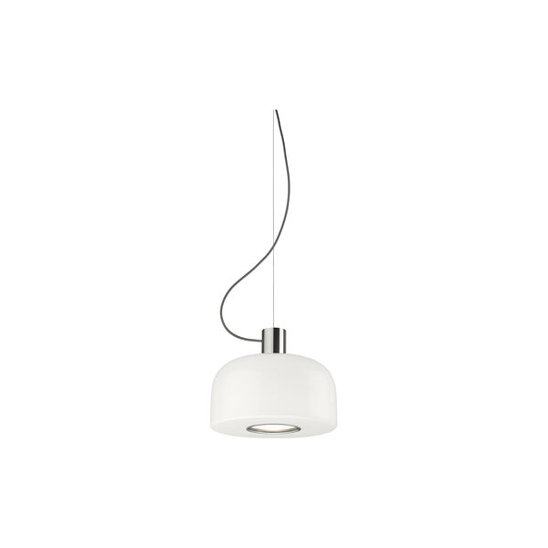 Bellhop Glass S1 Suspension Light, bright aluminum, Flos