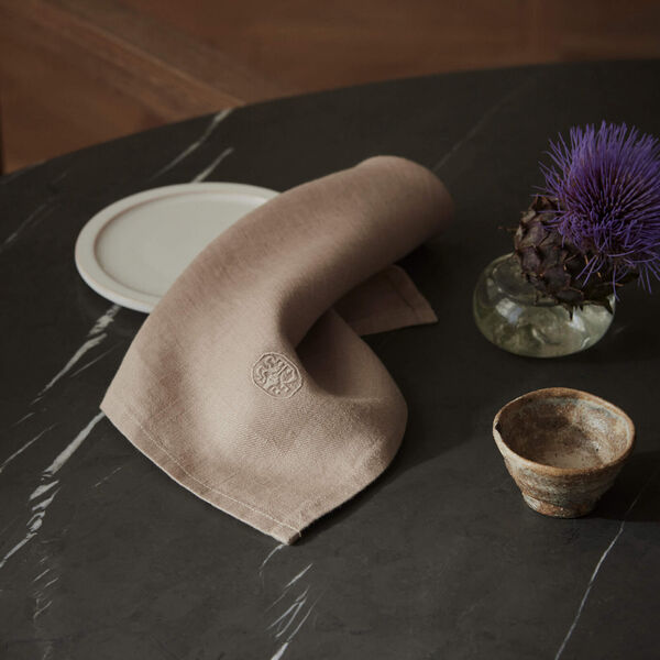 Plain linservietter, light oak, Georg Jensen Damask