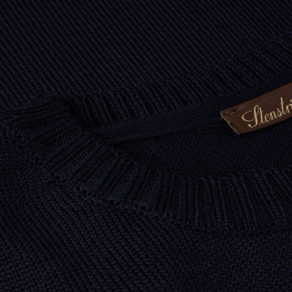 Sweater Knitted Crew Neck Chunky, navy Sweater Knitted Crew Neck Chunky, navy, Stenströms