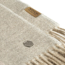 BORREA pledd, cream white, WEICH Couture Alpaca