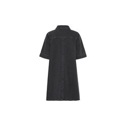 MaloMW 143 Kort kjole med glidel&aring;s, m&oslash;rkegr&aring; vask, My Essential Wardrobe