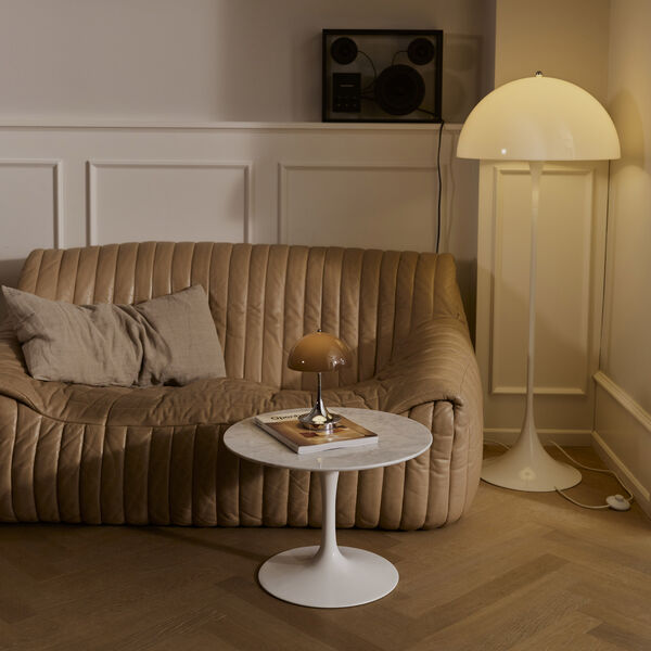 Panthella 160 Original Portable bordlampe, opal brown, Louis Poulsen