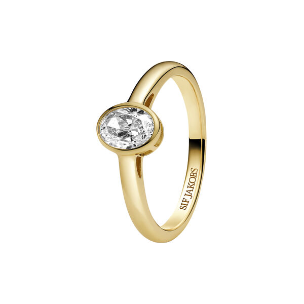 Sardinien Ovale Ring | Piccolo | Forgylt, Sif Jakobs Jewellery